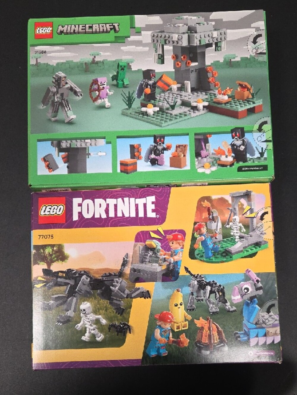 LEGO Minecraft & Fortnite Building Set Bundle - Green, Purple, Gray - Picture 2 of 2